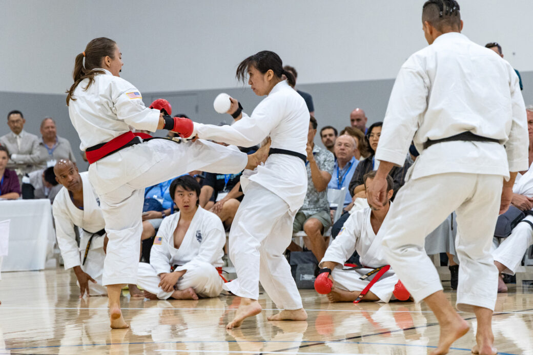 Competing at the Shotokan Oshima Dojo's 25th anniversary in 2025